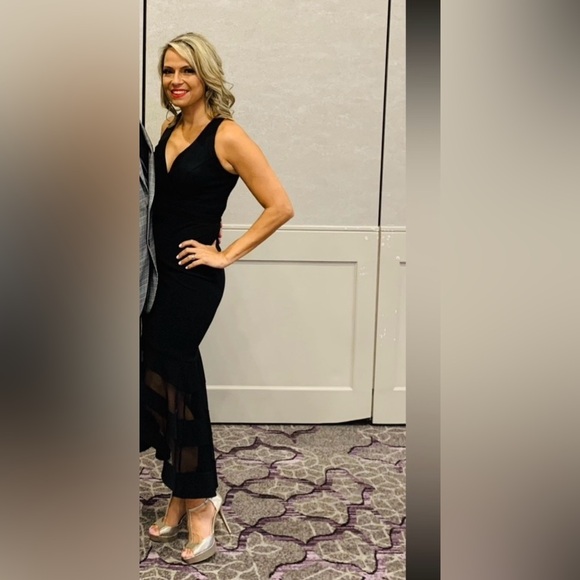 Black Hi Low Cocktail Dress - Picture 1 of 6